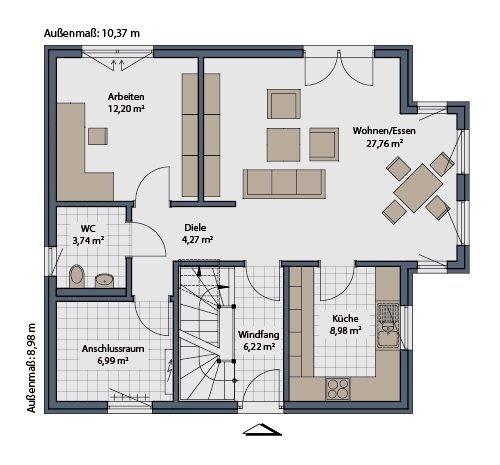 Einfamilienhaus Essen Stadtbezirk IV - 5 Zimmer, 140 m&sup2;, 1.800&euro; | Angebot:24365179