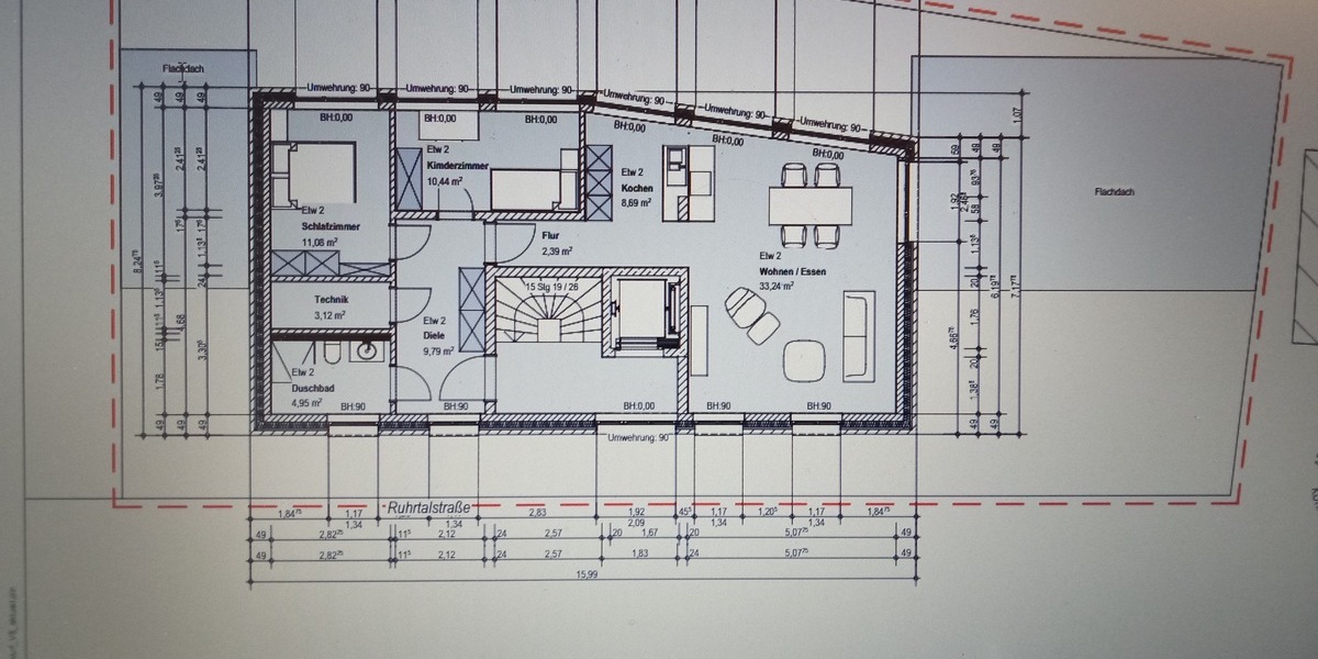 E-Werden, 3 Zi. Whg. mit Blick auf die Ruhr, Barrierefrei, Förderbar + Garage - Etagenwohnung Essen Werden | Angebot:25753138