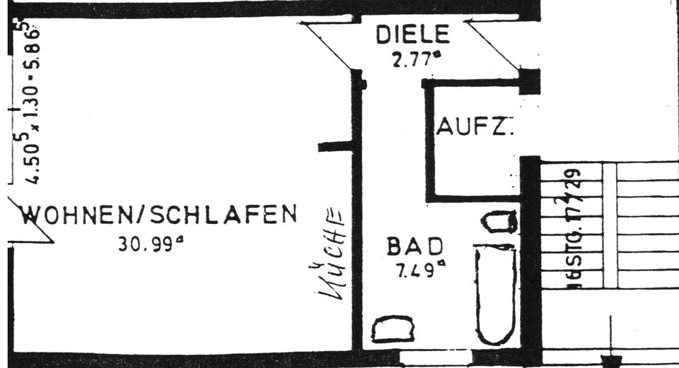 Etagenwohnung Kaarst - 1 Zimmer, 44 m&sup2;, 105.000&euro; | Angebot:18202864