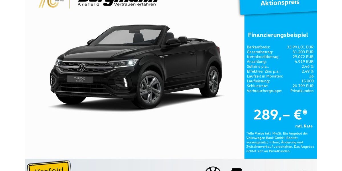 VW T-Roc 25.547 km 33.552 &euro; Krefeld 47803