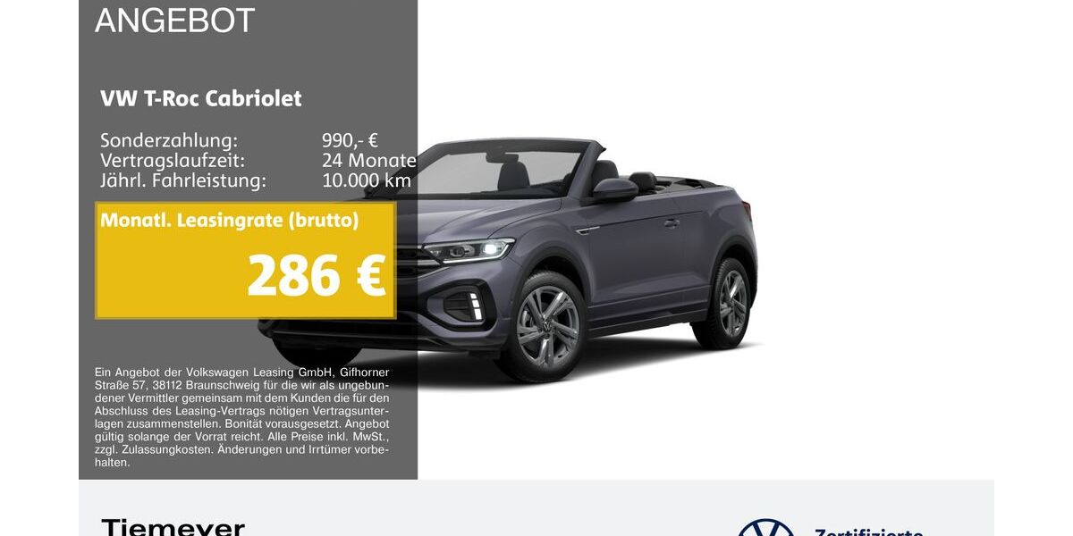 VW T-Roc 22.523 km 30.420 &euro; Duisburg 47059