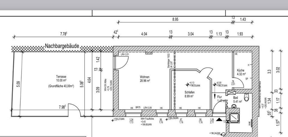 Terrassenwohnung Solingen Höhscheid - 2 Zimmer, 60 m&sup2;, 740&euro; | Angebot:26429953