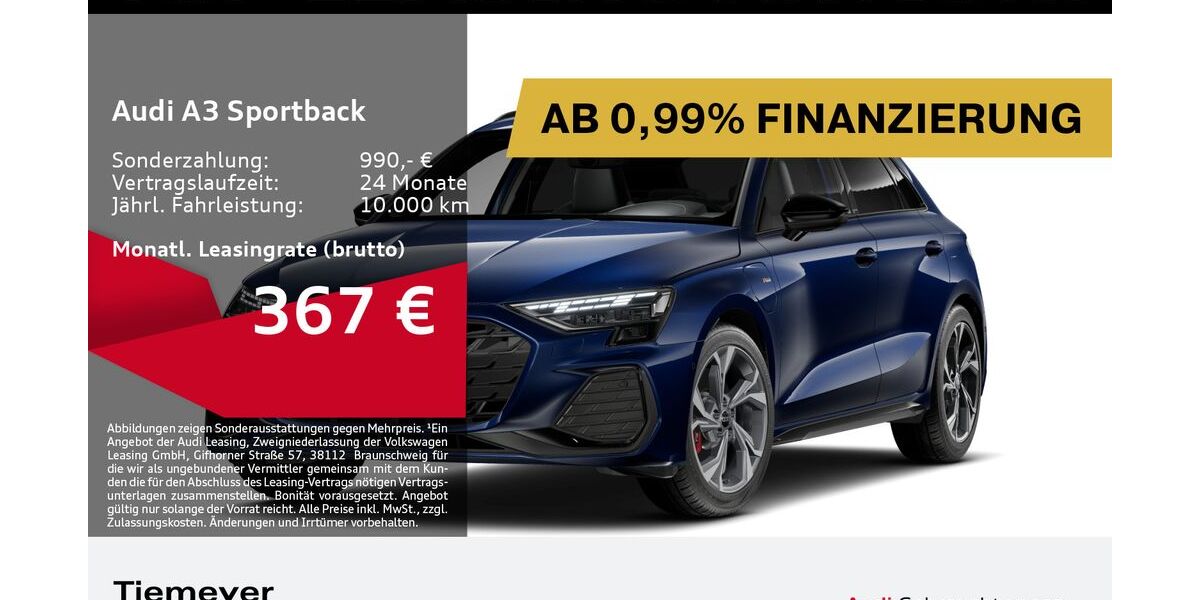 Audi A3 7.549 km 40.220 &euro; Remscheid 42897