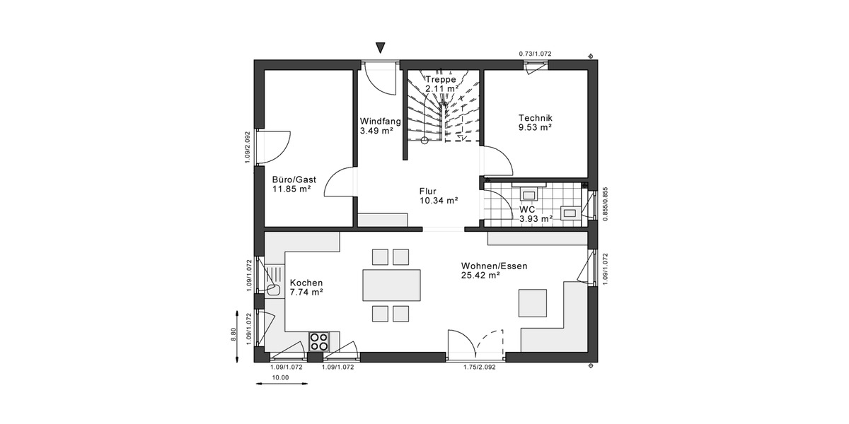 Einfamilienhaus Korschenbroich - 4 Zimmer, 150 m&sup2;, 381.700&euro; | Angebot:25817607