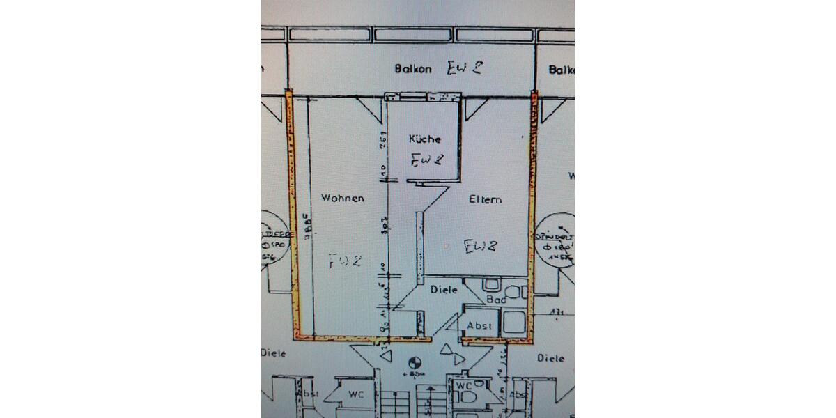 Etagenwohnung Moers Rheinkamp - 2 Zimmer, 67 m&sup2;, 605&euro; | Angebot:25764214