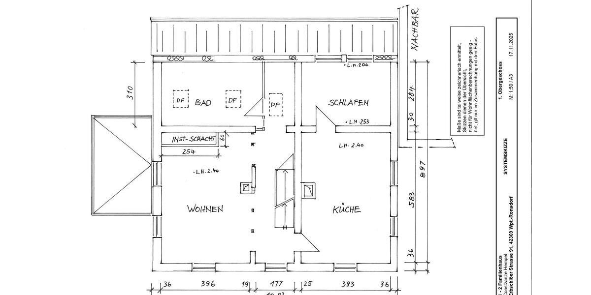 Mehrfamilienhaus, Wohnhaus Wuppertal Gemarkung Ronsdorf - 8 Zimmer, 220 m&sup2;, 450.000&euro; | Angebot:25761667