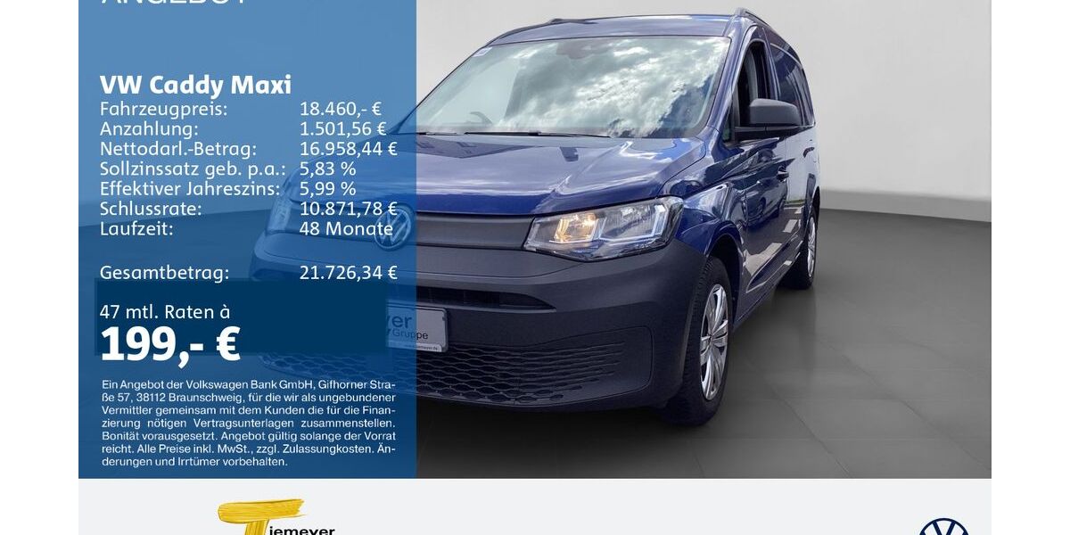 VW Caddy Maxi 32.286 km 18.460 &euro; Oberhausen 46047