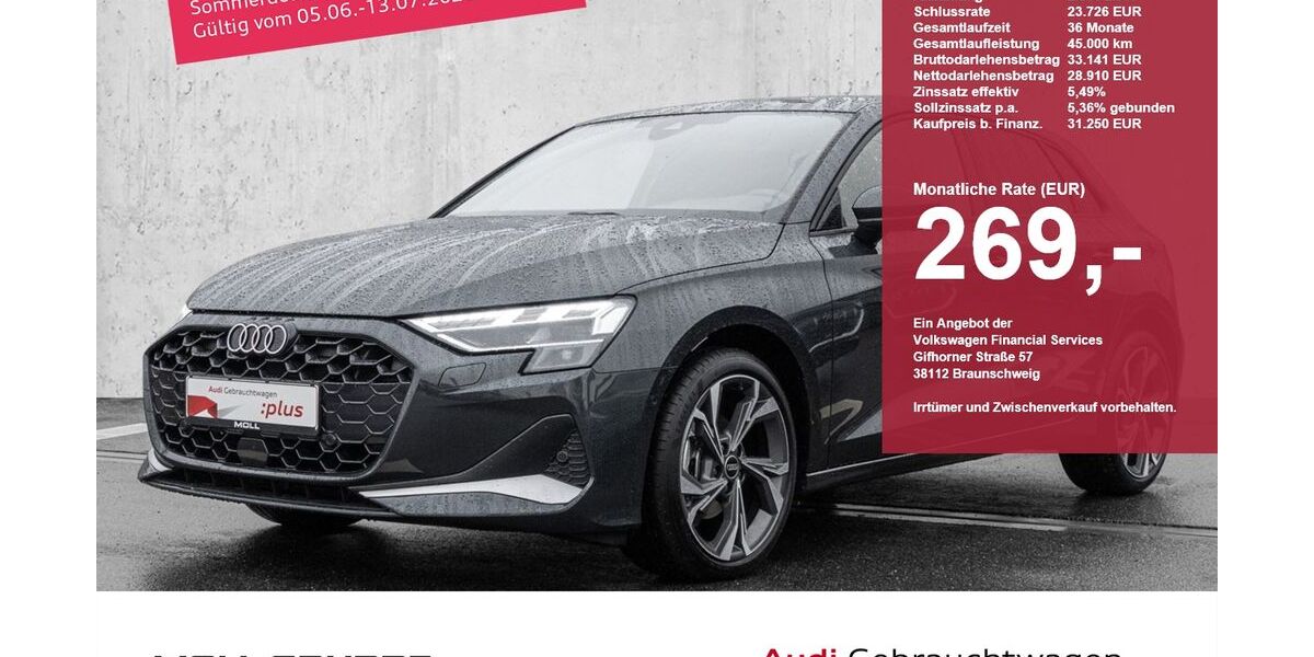 Audi A3 7.980 km 31.250 &euro; Düsseldorf 40549