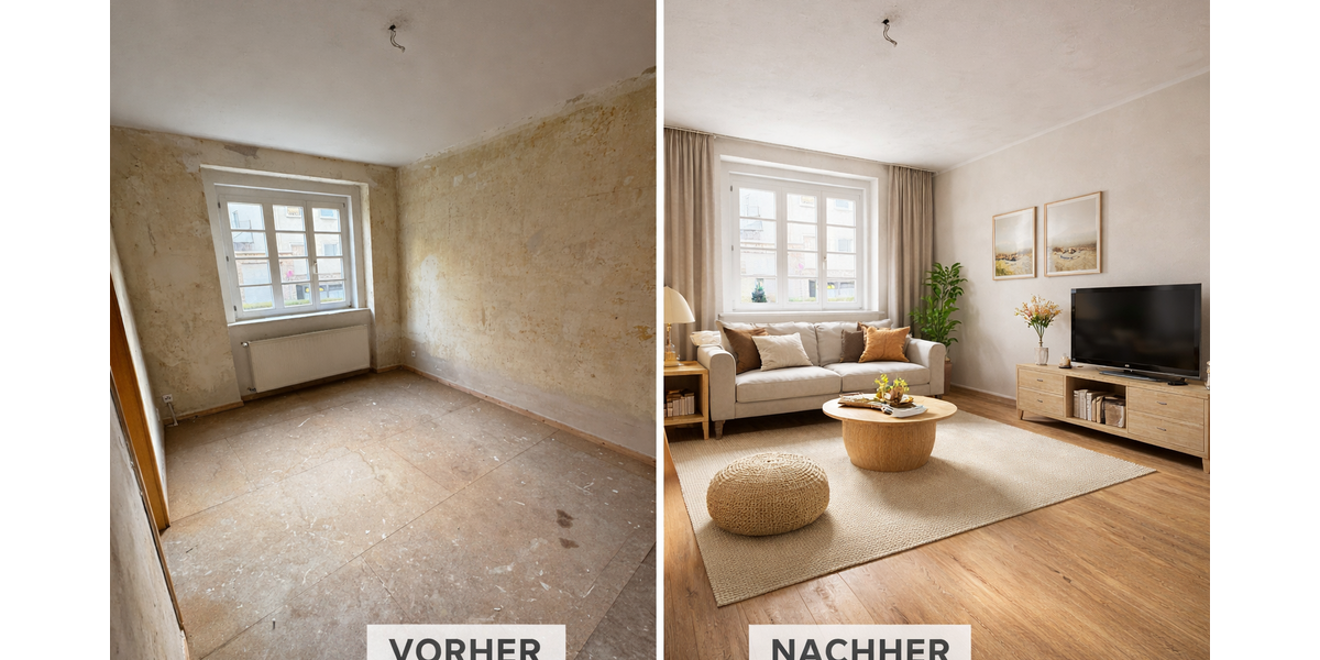 Etagenwohnung Wuppertal Lichtenplatz - 3 Zimmer, 61 m&sup2;, 450&euro; | Angebot:25837975