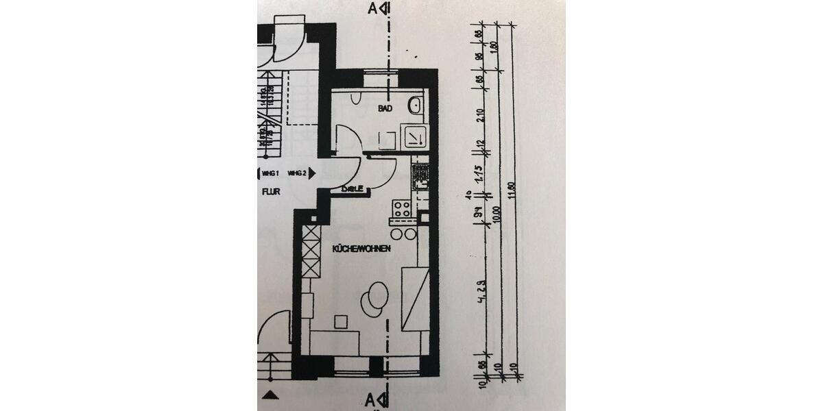 Erdgeschoßwohnung Mülheim an der Ruhr Heißen - 1.5 Zimmer, 32 m&sup2;, 420&euro; | Angebot:25343070