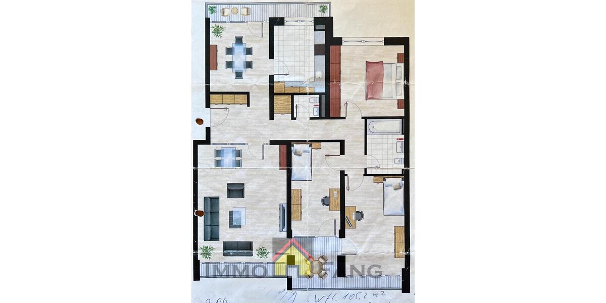 Etagenwohnung Düsseldorf Stadtbezirk 5 - 5 Zimmer, 105 m&sup2;, 1.700&euro; | Angebot:25856206