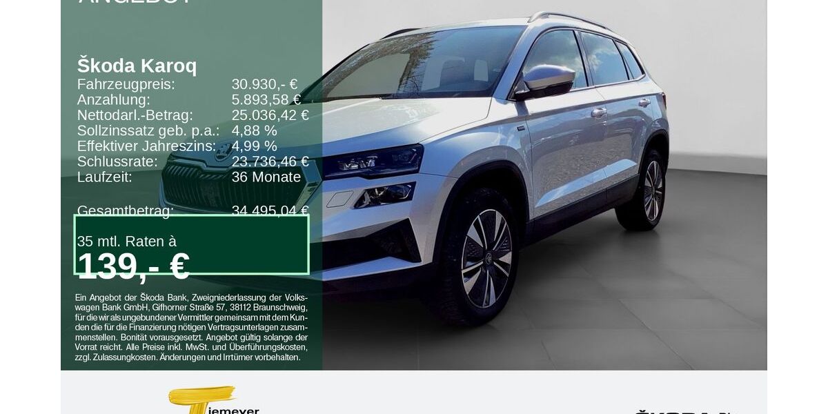 Skoda Karoq 29.777 km 30.930 &euro; Remscheid 42857