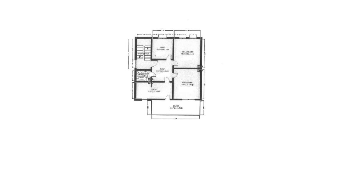 Etagenwohnung Oberhausen Biefang - 3.5 Zimmer, 80 m&sup2;, 800&euro; | Angebot:26336410