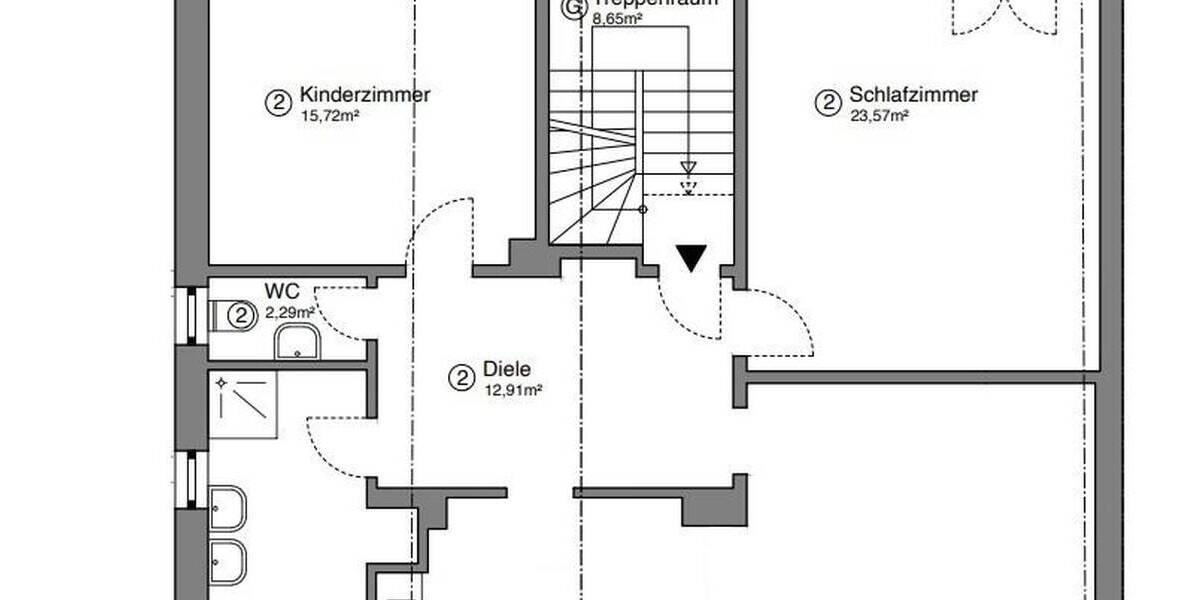 Etagenwohnung Mulheim an der Ruhr Broich - 3 Zimmer, 105 m&sup2;, 370.000&euro; | Angebot:25934077