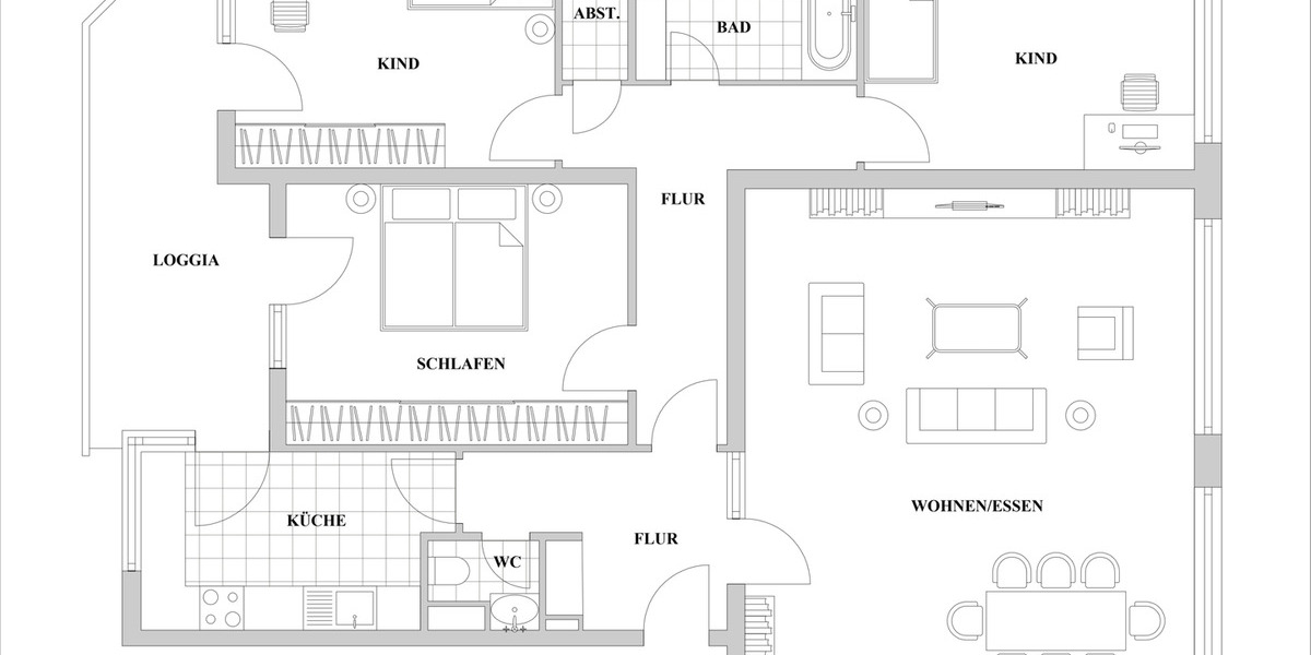 Etagenwohnung Düsseldorf Unterbilk - 4 Zimmer, 130 m&sup2;, 675.000&euro; | Angebot:25939161