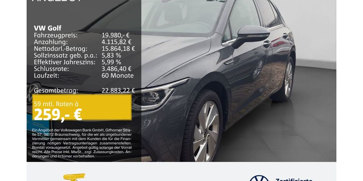 VW Golf 42.213 km 19.280 &euro; Oberhausen 46047