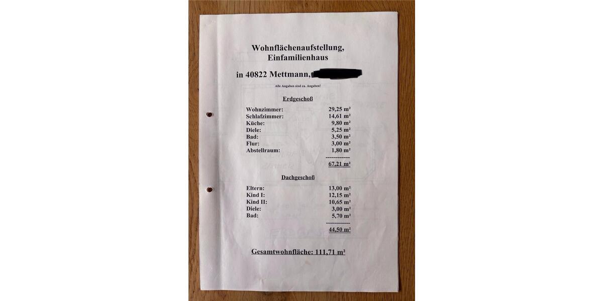 Einfamilienhaus Mettmann - 5 Zimmer, 112 m&sup2;, 549.000&euro; | Angebot:26610053