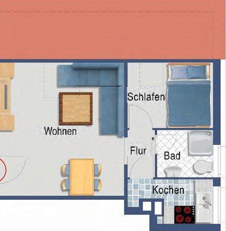 Dachgeschoßwohnung Düsseldorf Stadtbezirk 8 - 2 Zimmer, 28 m&sup2;, 149.000&euro; | Angebot:27198846