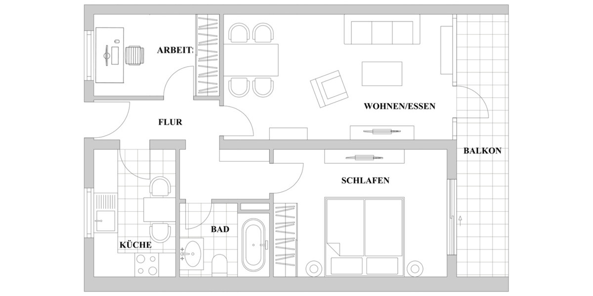 Etagenwohnung Ratingen Zentrum - 3 Zimmer, 71 m&sup2;, 219.000&euro; | Angebot:26474638