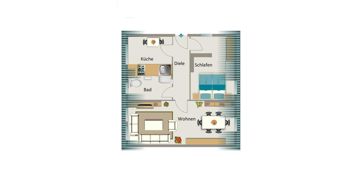 Dachgeschoßwohnung Duisburg Walsum - 2.5 Zimmer, 70 m&sup2;, 494&euro; | Angebot:23282116