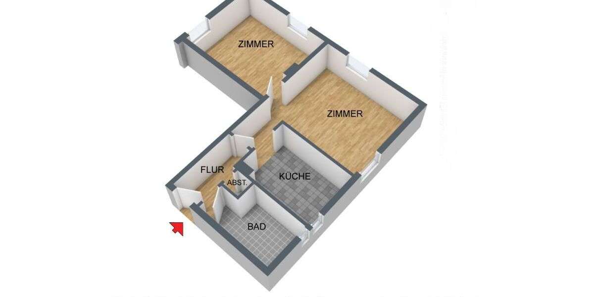Etagenwohnung Remscheid Endringhausen - 2 Zimmer, 49 m&sup2;, 379&euro; | Angebot:26978231