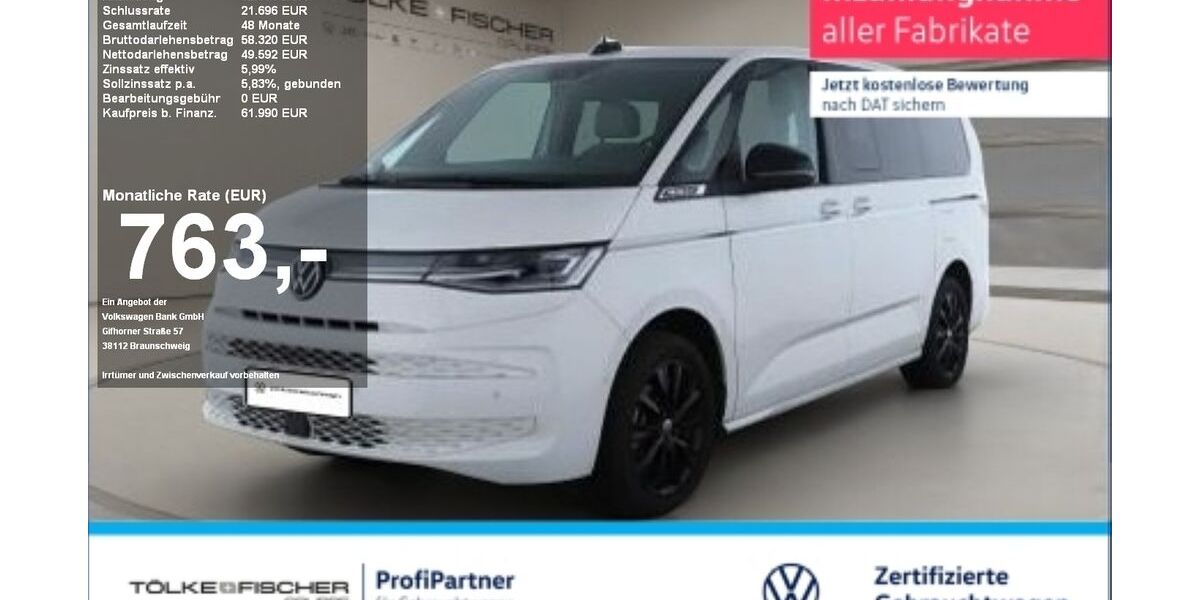 VW T7 Multivan 12.730 km 58.589 &euro; Krefeld 47805