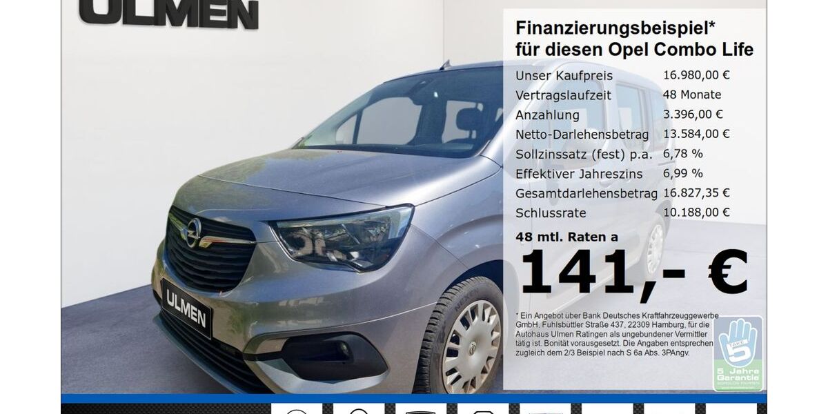 Opel Combo Life 73.395 km 16.980 &euro; Ratingen 40880