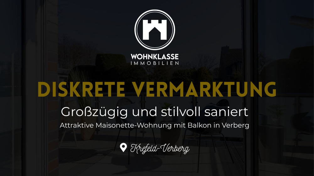 Etagenwohnung Krefeld Hülser Berg - 3 Zimmer, 110 m&sup2;, 375.000&euro; | Angebot:25149090