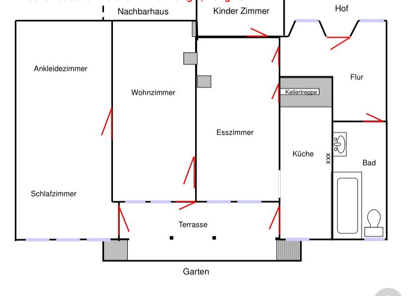 Etagenwohnung Krefeld Fischeln - 4 Zimmer, 112 m&sup2;, 1.420&euro; | Angebot:27549524