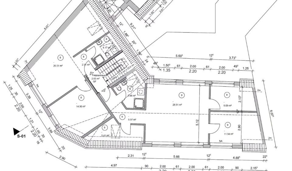 Dachgeschoßwohnung Krefeld Cracau - 5 Zimmer, 114 m&sup2;, 65.000&euro; | Angebot:27198845