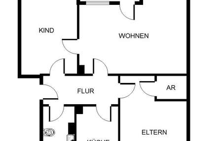 Wohnung Gelsenkirchen Hassel - 3 Zimmer, 66 m&sup2;, 469&euro; | Angebot:27550755