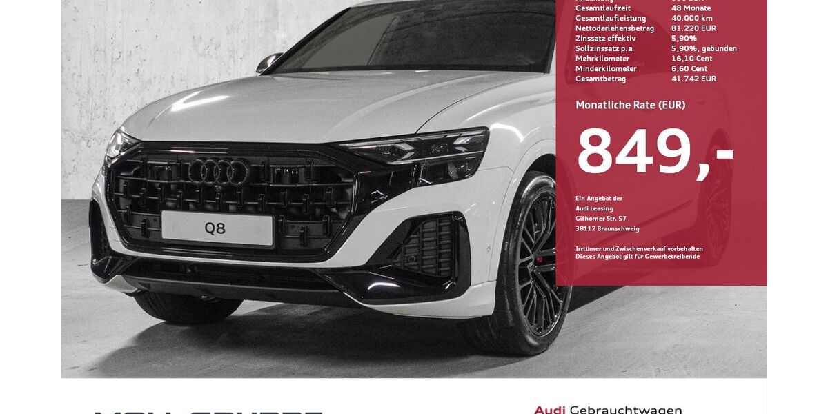 Audi Q8 10.000 km 91.990 &euro; Düsseldorf 40549