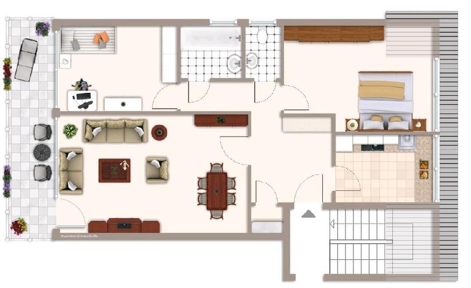 Dachgeschoßwohnung Neuss Allerheiligen - 3 Zimmer, 79 m&sup2;, 850&euro; | Angebot:25404211