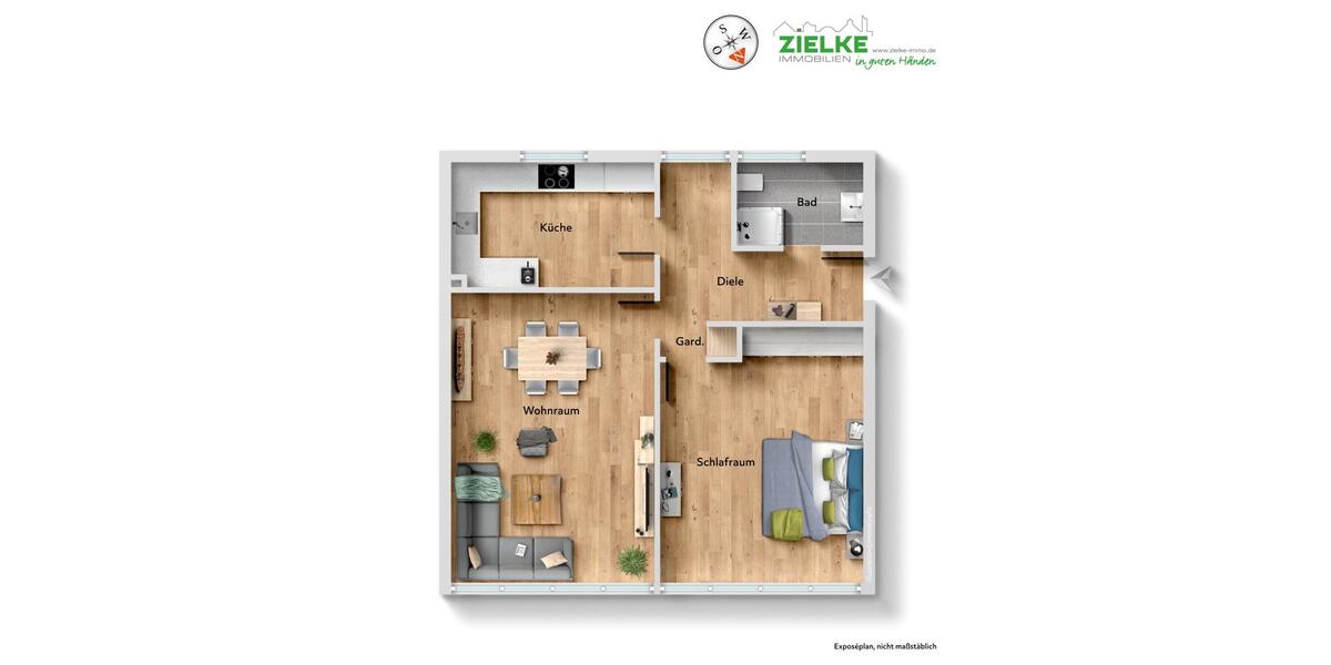 Etagenwohnung Erkrath - 2 Zimmer, 67 m&sup2;, 680&euro; | Angebot:25934487