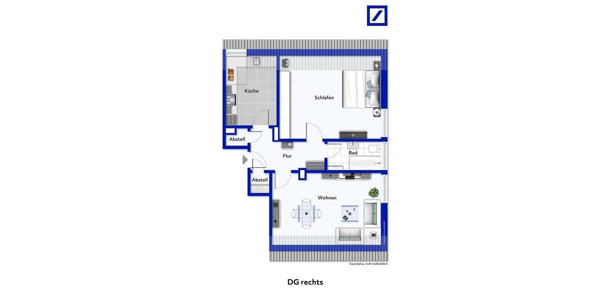 Etagenwohnung Oberhausen Alstaden-Ost - 2 Zimmer, 66 m&sup2;, 103.000&euro; | Angebot:25779483