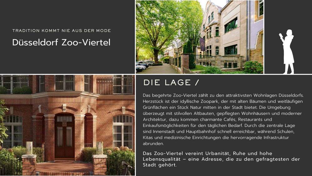 Etagenwohnung Düsseldorf Düsseltal - 2 Zimmer, 72 m&sup2;, 390.000&euro; | Angebot:25928922