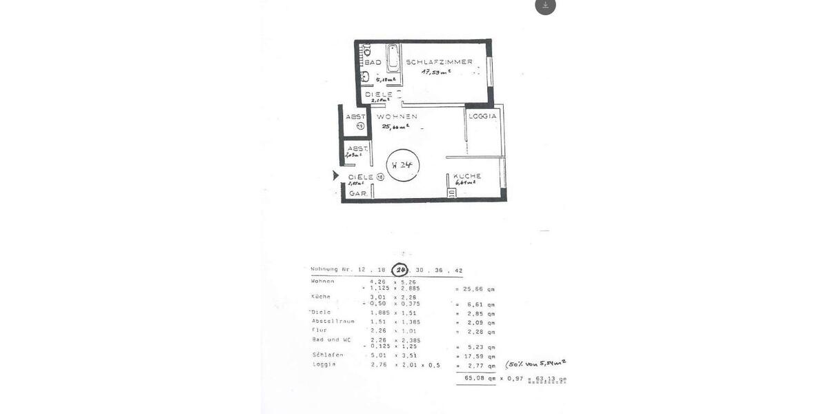 Etagenwohnung Heiligenhaus - 2 Zimmer, 62 m&sup2;, 790&euro; | Angebot:27536622