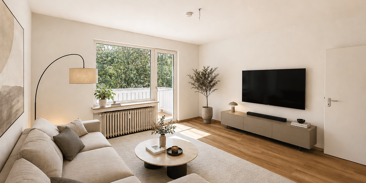 Etagenwohnung Düsseldorf Niederkassel - 2.5 Zimmer, 65 m&sup2;, 395.000&euro; | Angebot:27219490