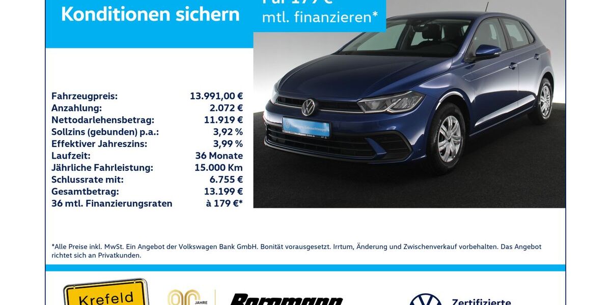VW Polo 52.482 km 13.991 &euro; Krefeld 47803