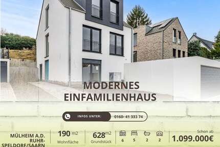 Haus Mülheim an der Ruhr Broich - 6 Zimmer, 190 m&sup2;, 1.099.990&euro; | Angebot:25632655