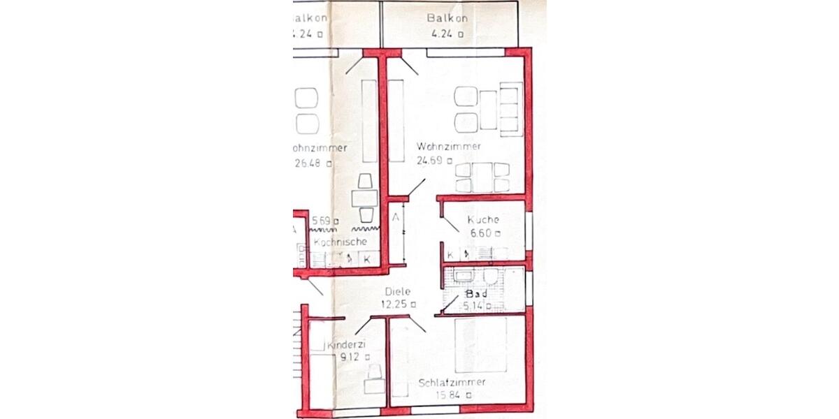 Etagenwohnung Hattingen Niederbonsfeld - 3 Zimmer, 78 m&sup2;, 760&euro; | Angebot:25223758
