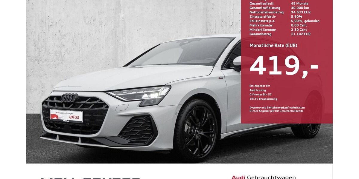 Audi A3 10.000 km 42.990 &euro; Düsseldorf 40549