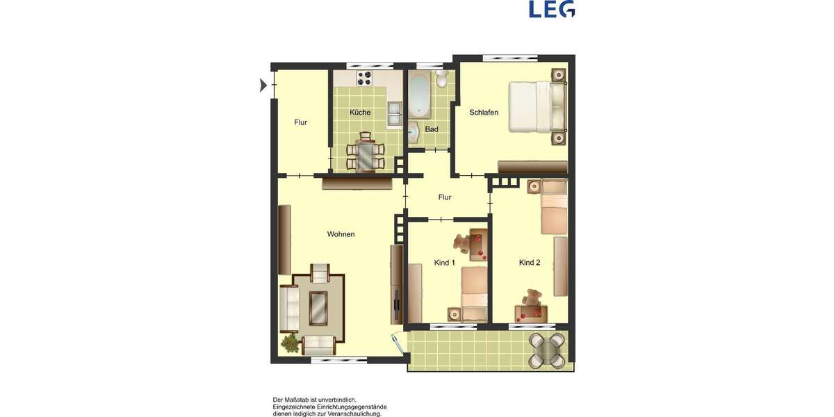 Etagenwohnung Solingen Wald - 4 Zimmer, 80 m&sup2;, 699&euro; | Angebot:27225110