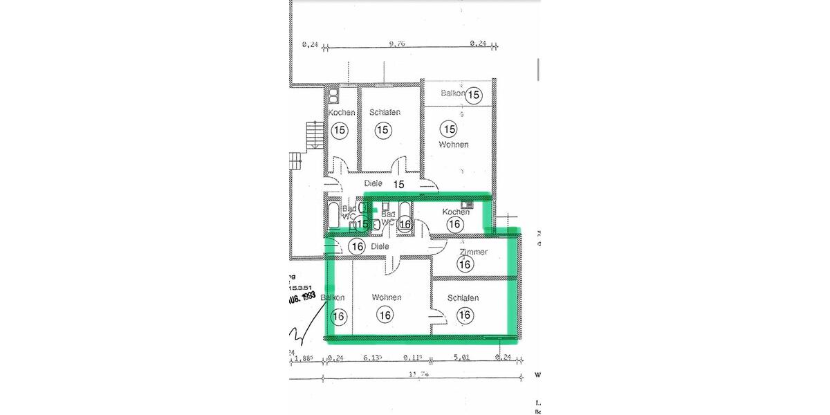 Etagenwohnung Wuppertal Gemarkung Ronsdorf - 3 Zimmer, 71 m&sup2;, 135.000&euro; | Angebot:26967128