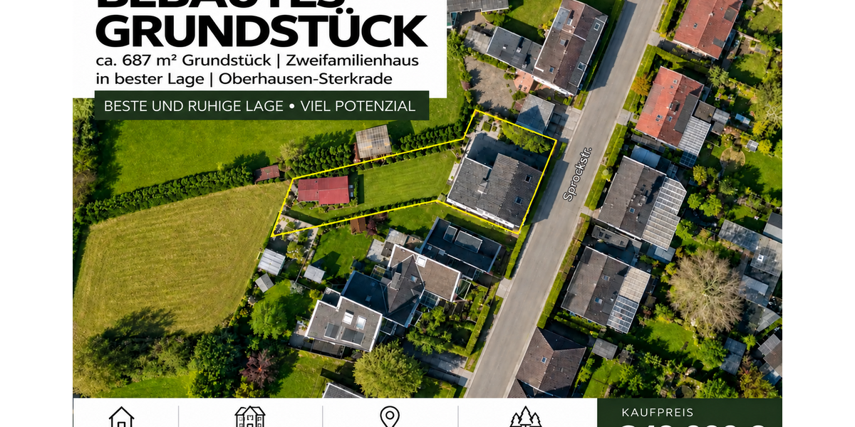 Grundstück Oberhausen / Sterkrade-Mitte Mitte - 349.000&euro; | Angebot:27273058