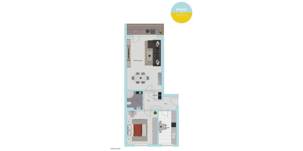 Etagenwohnung Mülheim an der Ruhr Mitte-Ost - 2 Zimmer, 63 m&sup2;, 115.000&euro; | Angebot:25734975