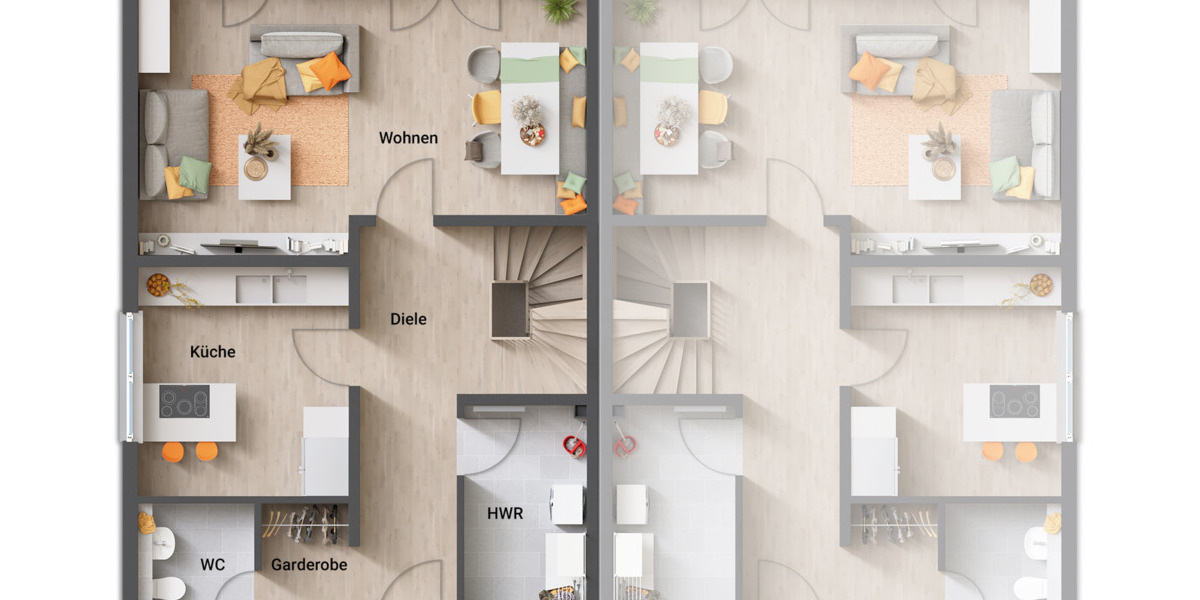 Doppelhaushälfte Düsseldorf Eller - 1 Zimmer, 105 m&sup2;, 574.021&euro; | Angebot:26417548