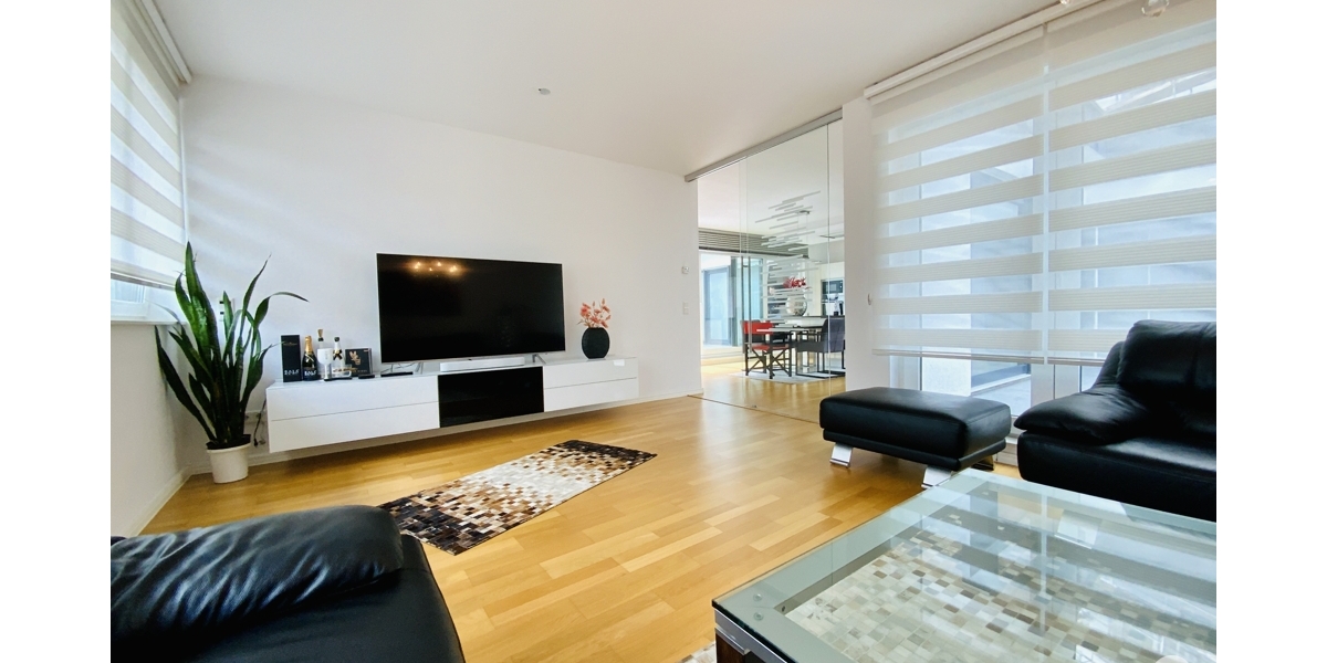 Wohnen auf einer Ebene Moderne, hochwertige 3 Zimmer-Wohnung mit Bungalow-Charakter - Erdgeschoßwohnung Düsseldorf Heerdt | Angebot:26991571