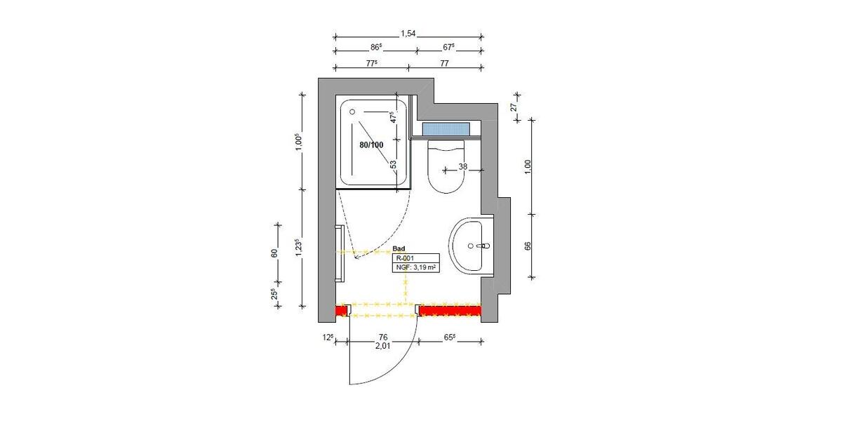 Etagenwohnung Duisburg Essenberg - 3 Zimmer, 65 m&sup2;, 650&euro; | Angebot:26020326