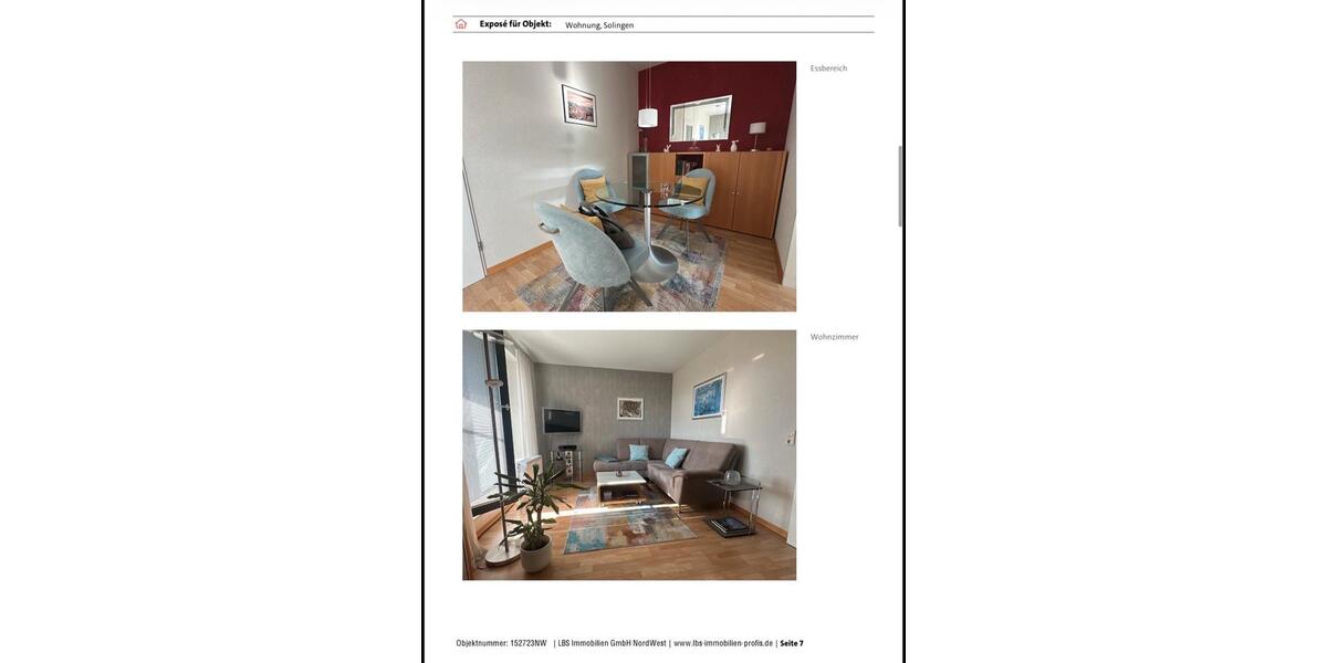 Etagenwohnung Solingen - 2.5 Zimmer, 55 m&sup2;, 650&euro; | Angebot:25974968